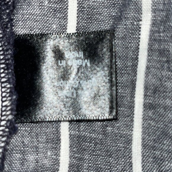 LANE BRYANT Long Balloon Sleeve Peasant Blouse - Linen Blend -Black & White - 26 - Picture 11 of 13